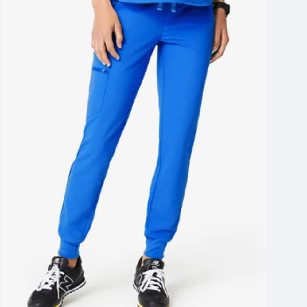 Figs royal blue Zamora joggers - tall, high waisted